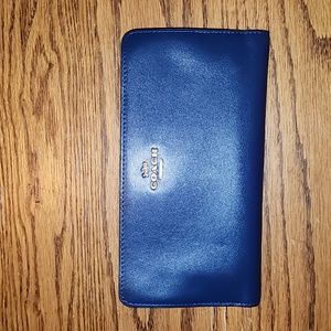 Coach navy wallet